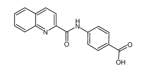 4-(quinoline-2-carbonylamino)benzoic acid 190437-68-4