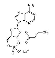 152218-23-0 structure, C14H17N5NaO6PS