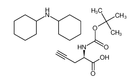 N-cyclohexylcyclohexanamine,(2R)-2-[(2-methylpropan-2-yl)oxycarbonylamino]pent-4-ynoic acid 63039-47-4