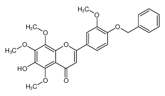 173217-75-9 spectrum, 2-(4-(benzyloxy)-3-methoxyphenyl)-6-hydroxy-5,7,8-trimethoxy-4H-chromen-4-one