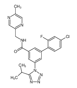 1000586-56-0 structure, C23H21ClFN7O