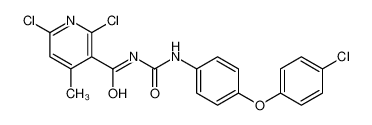 N-[4-(4-氯苯氧基)苯基]-N'-[(2,6-二氯-4-甲基-3-吡啶基)羰基]脲