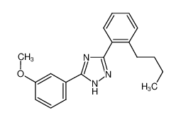 5-(2-butylphenyl)-3-(3-methoxyphenyl)-1H-1,2,4-triazole 85303-89-5