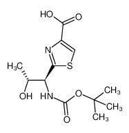 253663-66-0 2-((1S,2R)-1-((tert-butoxycarbonyl)amino)-2-hydroxypropyl)thiazole-4-carboxylic acid