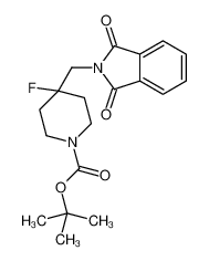 4-氟-4-((1,3-二氧代异吲哚啉-2-基)甲基)哌啶-1-羧酸叔丁酯