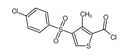 4-(4-chlorophenyl)sulfonyl-3-methylthiophene-2-carbonyl chloride 175137-66-3