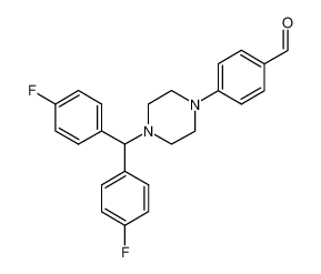 4-[4-[bis(4-fluorophenyl)methyl]piperazin-1-yl]benzaldehyde 914349-58-9