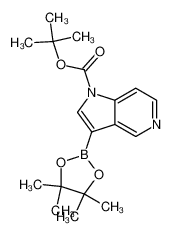 3-(4,4,5,5-四甲基-1,3,2-二噁硼烷-2-基)-1H-吡咯并[3,2-c]吡啶-1-羧酸叔丁酯