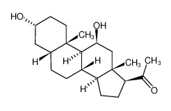 5β-pregnan-3α,11β-diol-20-one图片