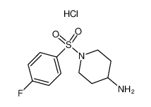 1-(4-fluorophenyl)sulfonylpiperidin-4-amine,hydrochloride 442124-75-6