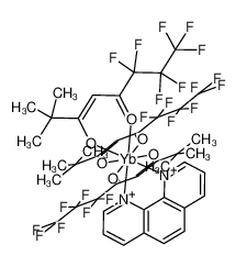 79466-57-2 structure, C42H38F21N2O6Yb++