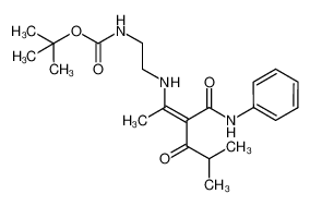 1236069-48-9 tert-butyl (2-((5-methyl-4-oxo-3-(phenylcarbamoyl)hex-2-en-2-yl)amino)ethyl)carbamate