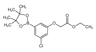 3-Chloro-5-(ethoxycarbonymethoxy)phenylboronic acid, pinacol ester 1218789-47-9