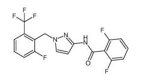 2,6-二氟-N-[1-[[2-氟-6-(三氟甲基)苯基]甲基]-1H-吡唑-3-基]苯甲酰胺