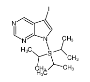 5-Iodo-7-(triisopropylsilyl)-7H-pyrrolo-[2,3-d]pyrimidine 1196662-06-2