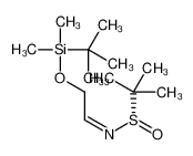 (S,E)-N-(2-((tert-Butyldimethylsilyl)oxy)ethylidene)-2-methylpropane-2-sulfinamide 918413-70-4