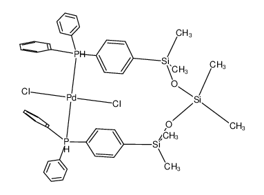 148573-90-4 structure, C42H48Cl2O2P2PdSi3