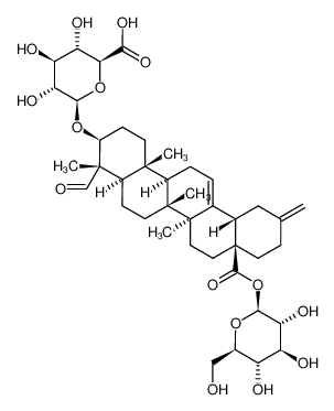 1205650-57-2 3β-hydroxy-23-oxo-30-noroleana-12,20(29)-diene-28-oic acid 3-O-β-D-glucuronopyranosyl-28-O-β-D-glucopyranoside