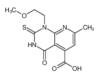 Pyrido[2,3-d]pyrimidine-5-carboxylic acid, 1,2,3,4-tetrahydro-1-(2-methoxyethyl)-7-methyl-4-oxo-2-thioxo- 937599-80-9