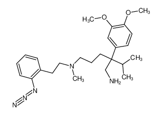 251317-78-9 2-(3,4-dimethoxyphenyl)-2-isopropyl-N5-(o-azido-phenethyl)-N5-methyl-1,5-pentanediamine