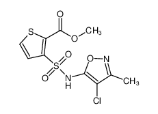 methyl 3-[(4-chloro-3-methyl-1,2-oxazol-5-yl)sulfamoyl]thiophene-2-carboxylate 184644-72-2