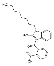 2-(2-methyl-1-octylindole-3-carbonyl)benzoic acid 60316-84-9