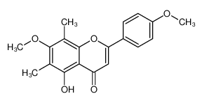 5-hydroxy-7-methoxy-2-(4-methoxyphenyl)-6,8-dimethylchromen-4-one 3122-88-1