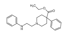 ethyl 1-(2-anilinoethyl)-4-phenylpiperidine-4-carboxylate 13830-05-2
