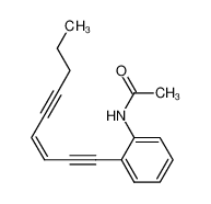 N-acetyl-2-(6-propyl-3(Z)-hexen-1,5-diynyl)aniline 679398-51-7