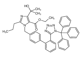 ethyl 5-(2-hydroxypropan-2-yl)-2-propyl-3-[[4-[2-(1-trityltetrazol-5-yl)phenyl]phenyl]methyl]imidazole-4-carboxylate 189400-21-3