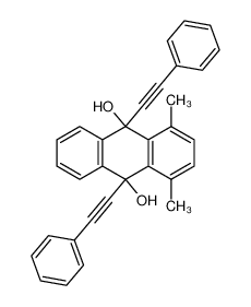 1,4-dimethyl-9,10-bis(2-phenylethynyl)anthracene-9,10-diol