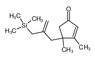 3,4-dimethyl-4-<2-<trimethylsilyl)methyl>allyl>-2-cyclopenten-1-one 100812-83-7