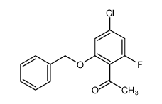 1-(2-benzyloxy-4-chloro-6-fluorophenyl)ethanone 1110663-19-8