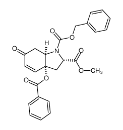 171523-63-0 spectrum, [2S-(2β,3aβ,7aβ)]-2,3,3a,6,7,7a-hexahydro-3a-benzoyloxy-6-oxo-1H-indole-1,2-dicarboxylic acid 1-benzyl 2-methyl ester