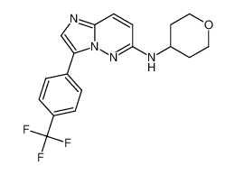 N-(tetrahydro-2H-pyran-4-yl)-3-(4-(trifluoromethyl)phenyl)imidazo[1,2-b]pyridazin-6-amine 1012345-23-1