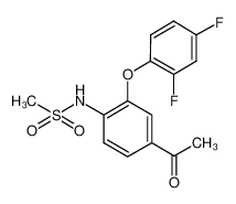 N-[4-乙酰基-2-(2,4-二氟苯氧基)苯基]-甲烷磺酰胺