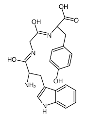 (2S)-2-[[2-[[(2S)-2-amino-3-(1H-indol-3-yl)propanoyl]amino]acetyl]amino]-3-(4-hydroxyphenyl)propanoic acid 15035-24-2