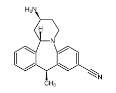 Dibenzo[c,f]pyrido[1,2-a]azepine-8-carbonitrile, 2-amino-1,2,3,4,10,14b-hexahydro-10-methyl-, (2R,10R,14bR)-rel- 928246-76-8