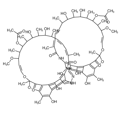 3,3'-(2,3-diaza-buta-1,3-diene-1,4-diyl)-bis-rifamycin