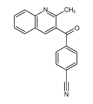 131436-23-2 spectrum, 3-(4-cyanobenzoyl)-2-methylquinoline