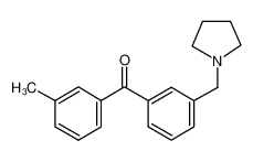 (3-methylphenyl)-[3-(pyrrolidin-1-ylmethyl)phenyl]methanone 898793-94-7