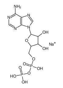 1172-42-5 structure, C10H15N5NaO10P2+