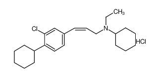 N-[(Z)-3-(3-chloro-4-cyclohexylphenyl)prop-2-enyl]-N-ethylcyclohexanamine,hydrochloride 132173-07-0