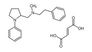 (E)-but-2-enedioic acid,N-methyl-2-phenyl-N-[(1-phenylpyrrolidin-2-yl)methyl]ethanamine 142469-80-5