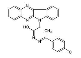 116990-00-2 structure, C24H18ClN5O