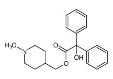 57295-18-8 (1-methylpiperidin-4-yl)methyl 2-hydroxy-2,2-diphenylacetate