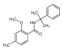 1438844-71-3 spectrum, 2-methoxy-4-methyl-N-(1-methyl-1-phenylethyl)benzamide