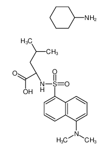 cyclohexanamine,2-[[5-(dimethylamino)naphthalen-1-yl]sulfonylamino]-4-methylpentanoic acid 102783-70-0