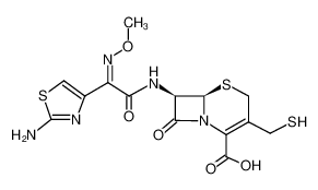 120882-22-6 structure, C14H15N5O5S3