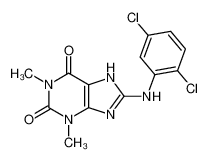 8-(2,5-dichloroanilino)-1,3-dimethyl-7H-purine-2,6-dione